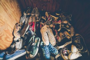 cluttered shoes